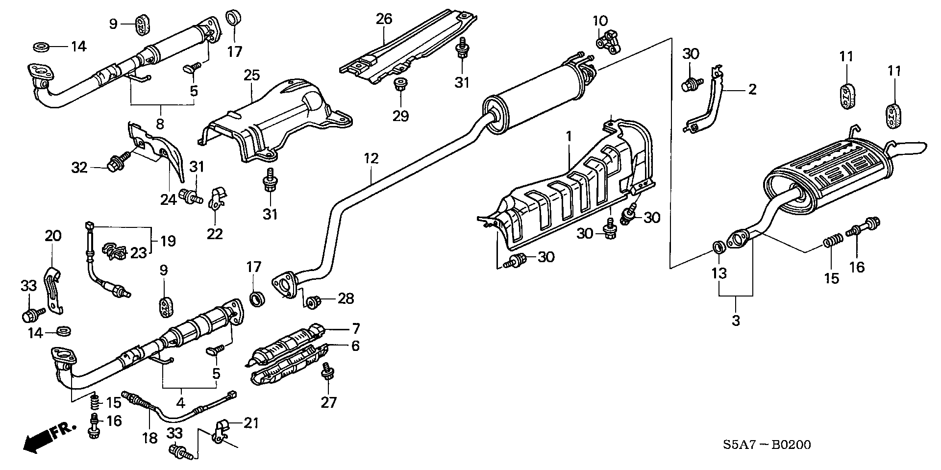 Honda 18160PLHG10 - Katalysaattori onlydrive.pro