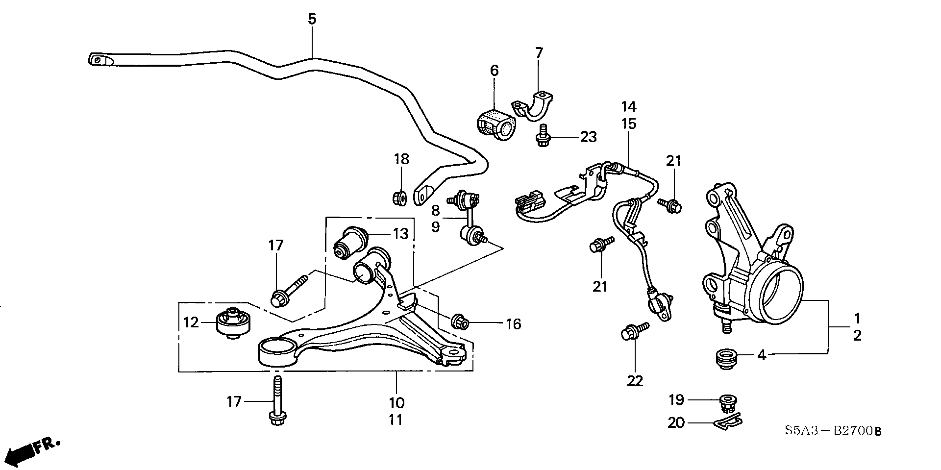 Honda 51350-S5A-A03 - Track Control Arm onlydrive.pro