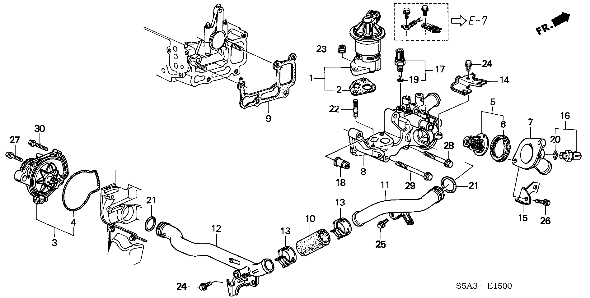 Honda 19301-PAA-306 - Termostaat,Jahutusvedelik onlydrive.pro