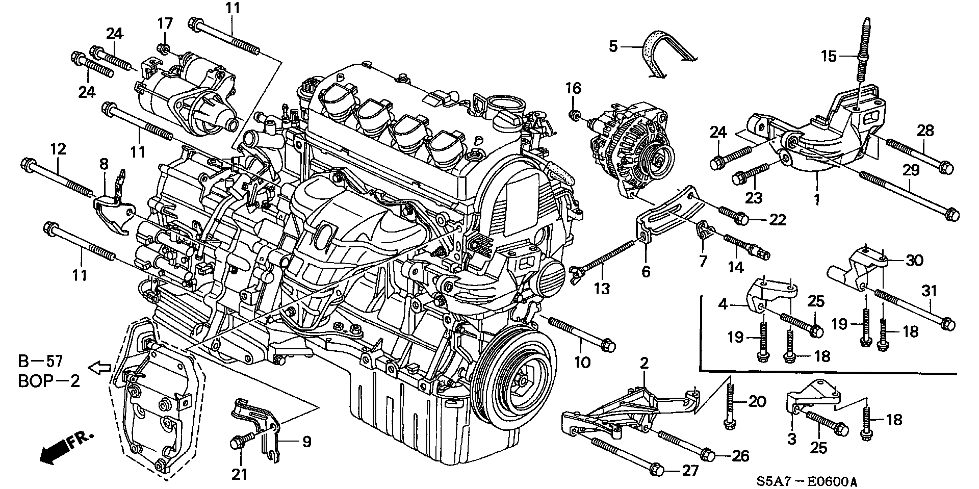 Honda 31110-PLA-E01 - V-Ribbed Belt onlydrive.pro