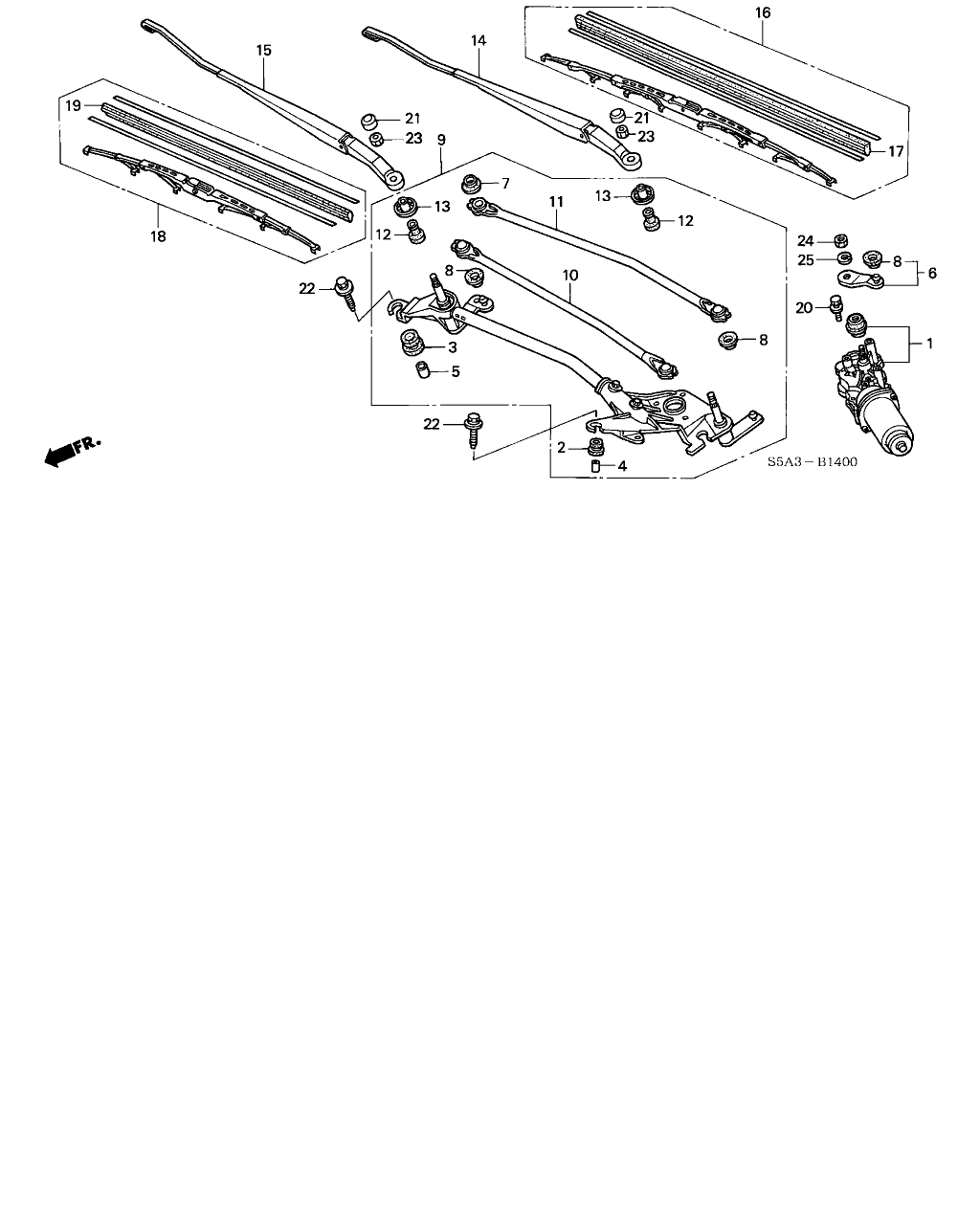 Honda 76620-S5D-A02 - Klaasipuhastaja kumm onlydrive.pro