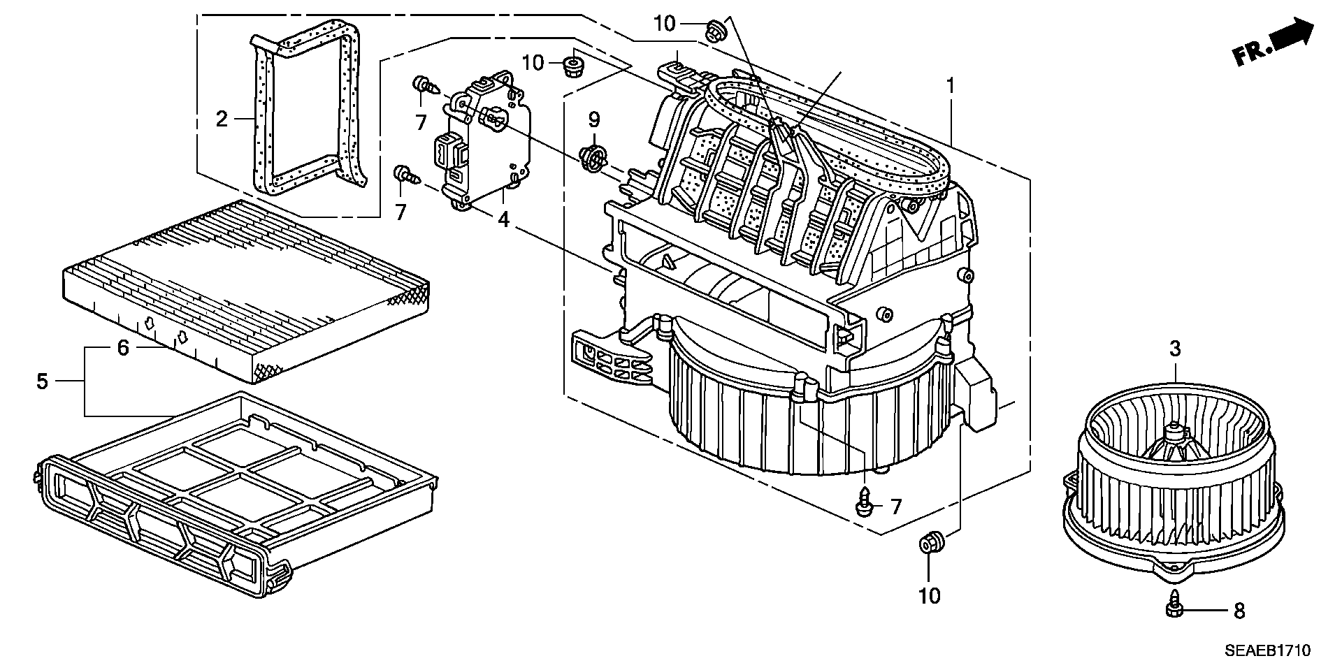 Honda 80290SDCA01 - Filter, interior air onlydrive.pro