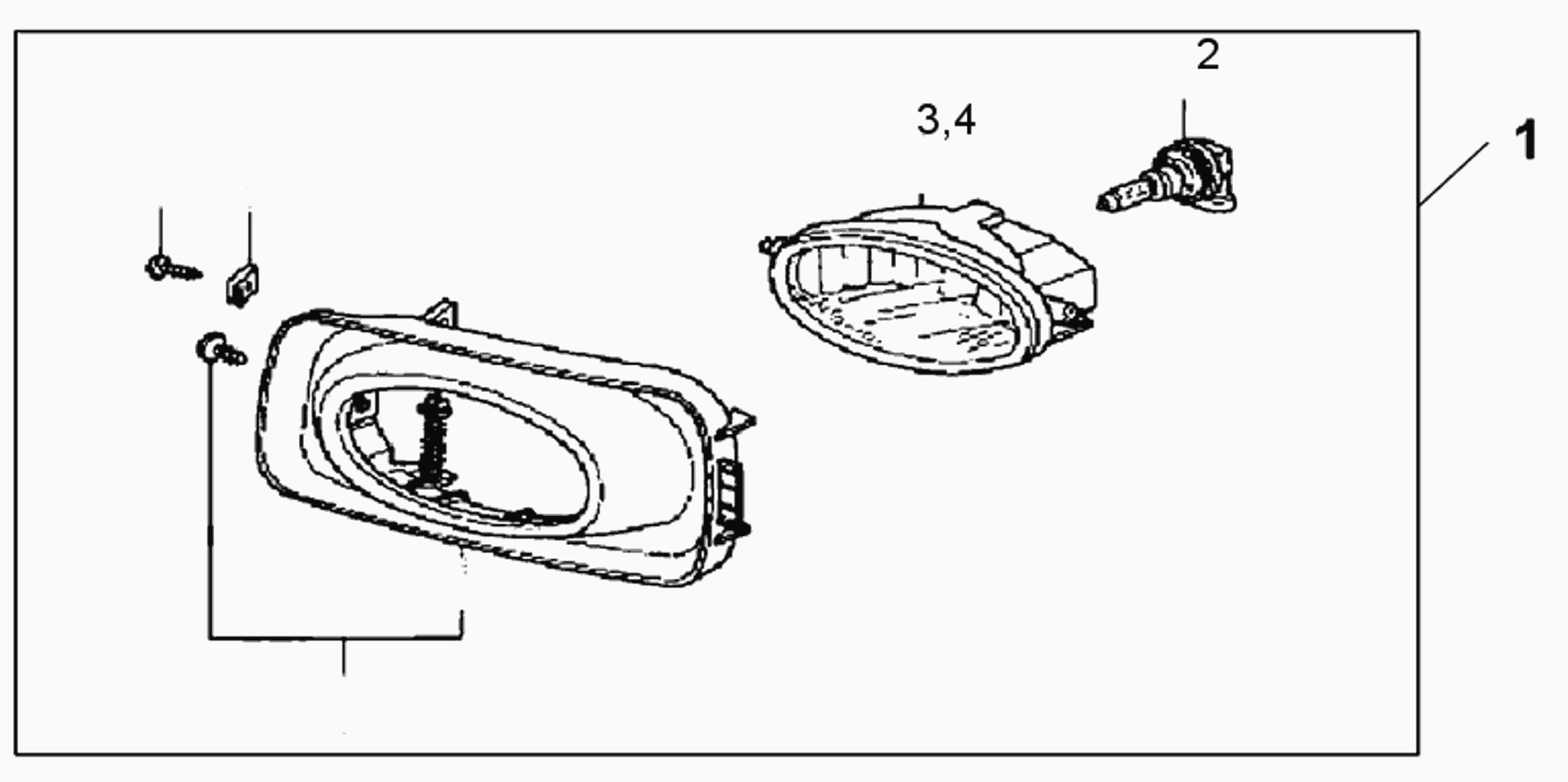 Honda 33165-S5A-003 - Fog light: 001 pcs. onlydrive.pro