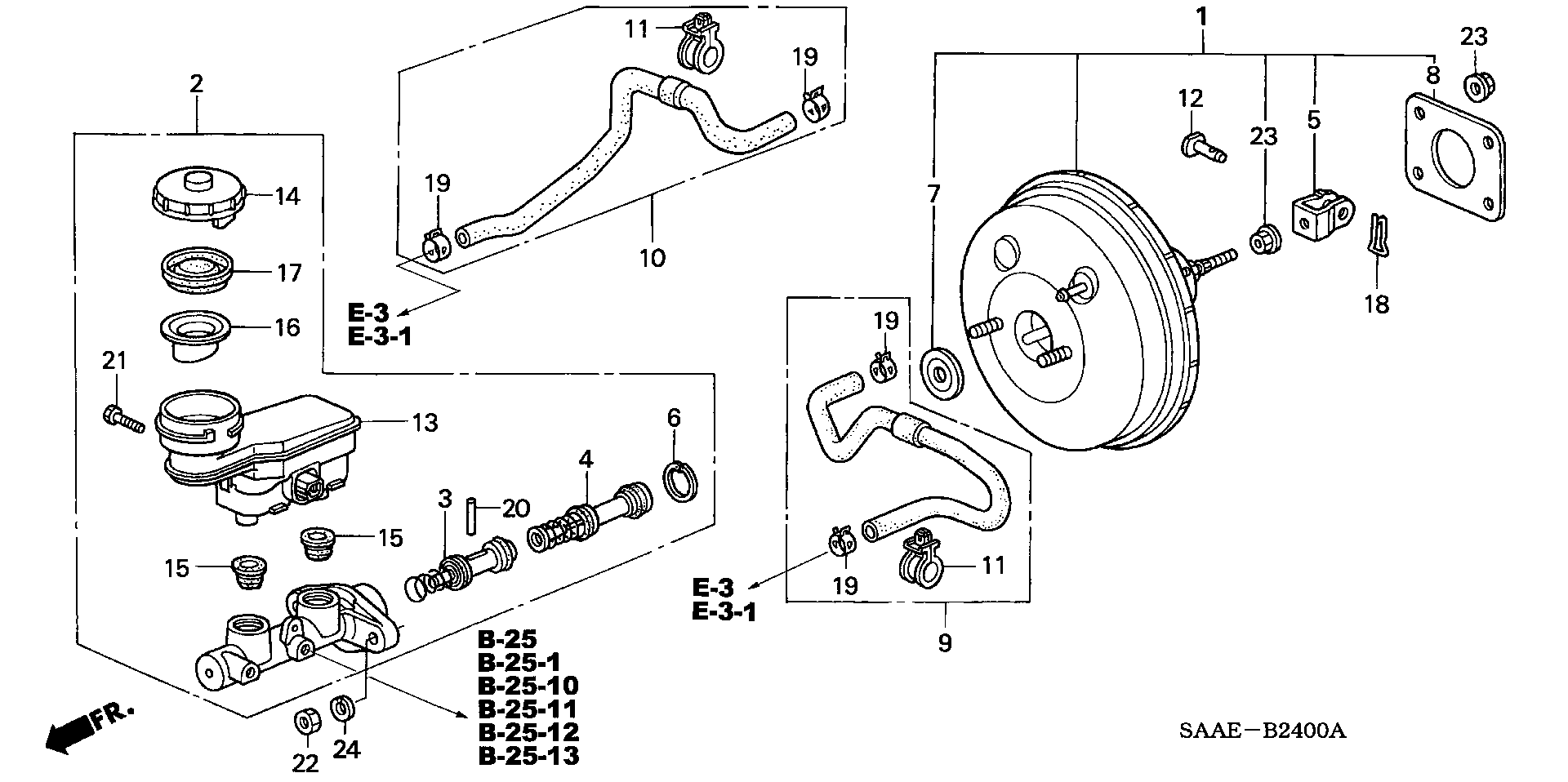 Honda 46122-S04-J12 - Remondikomplekt,peapidurisilinder onlydrive.pro