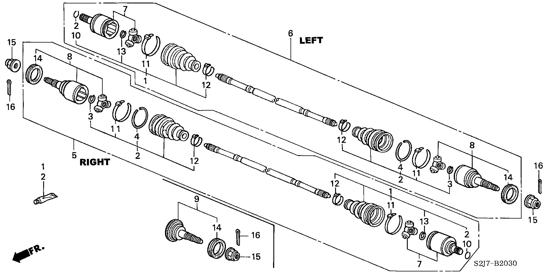 Honda 94201-30300 - Riteņa rumbas gultņa komplekts onlydrive.pro