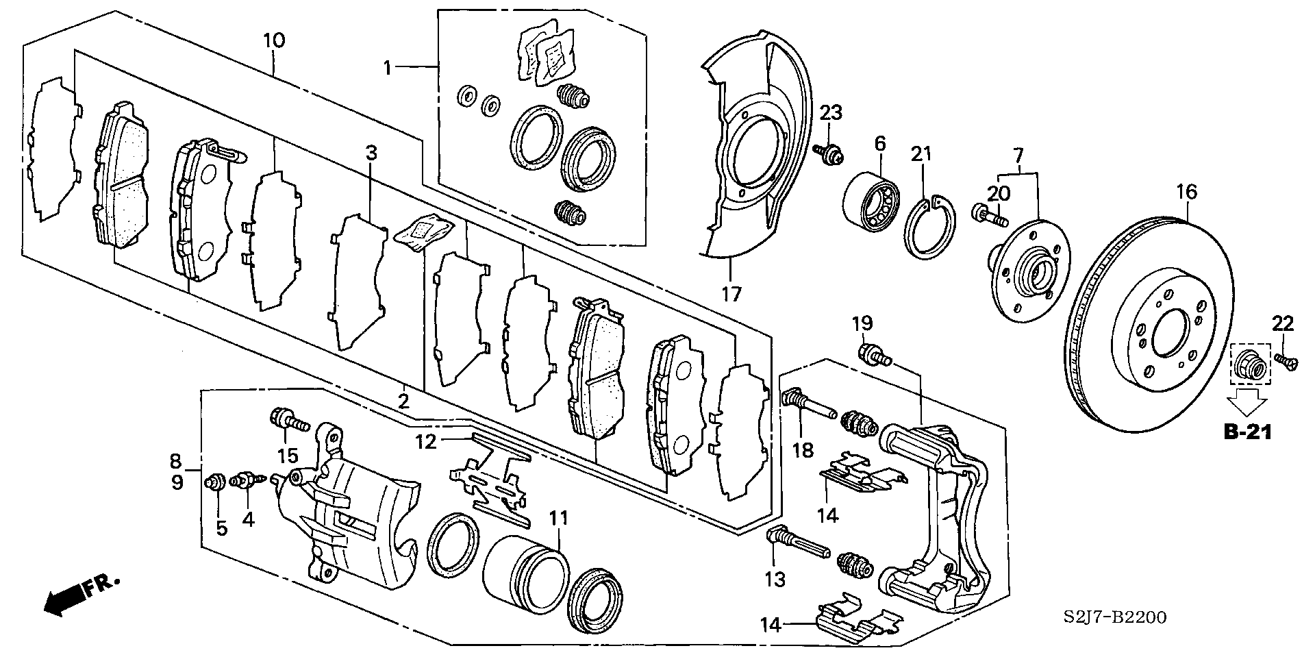 Honda 45018SS0A00 - Bremžu suports onlydrive.pro