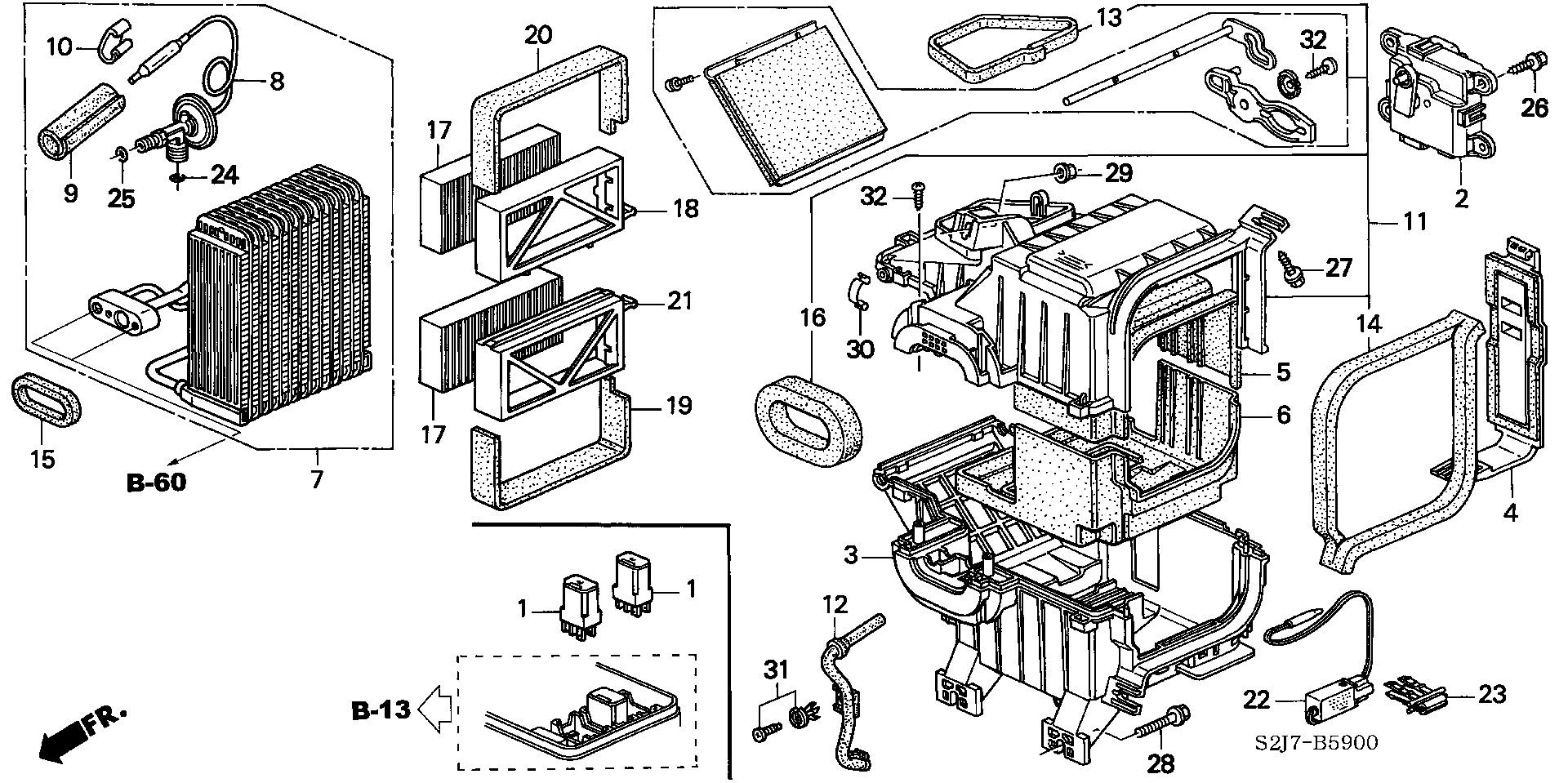 Honda 80291-S2H-E01 - Filter, interior air onlydrive.pro