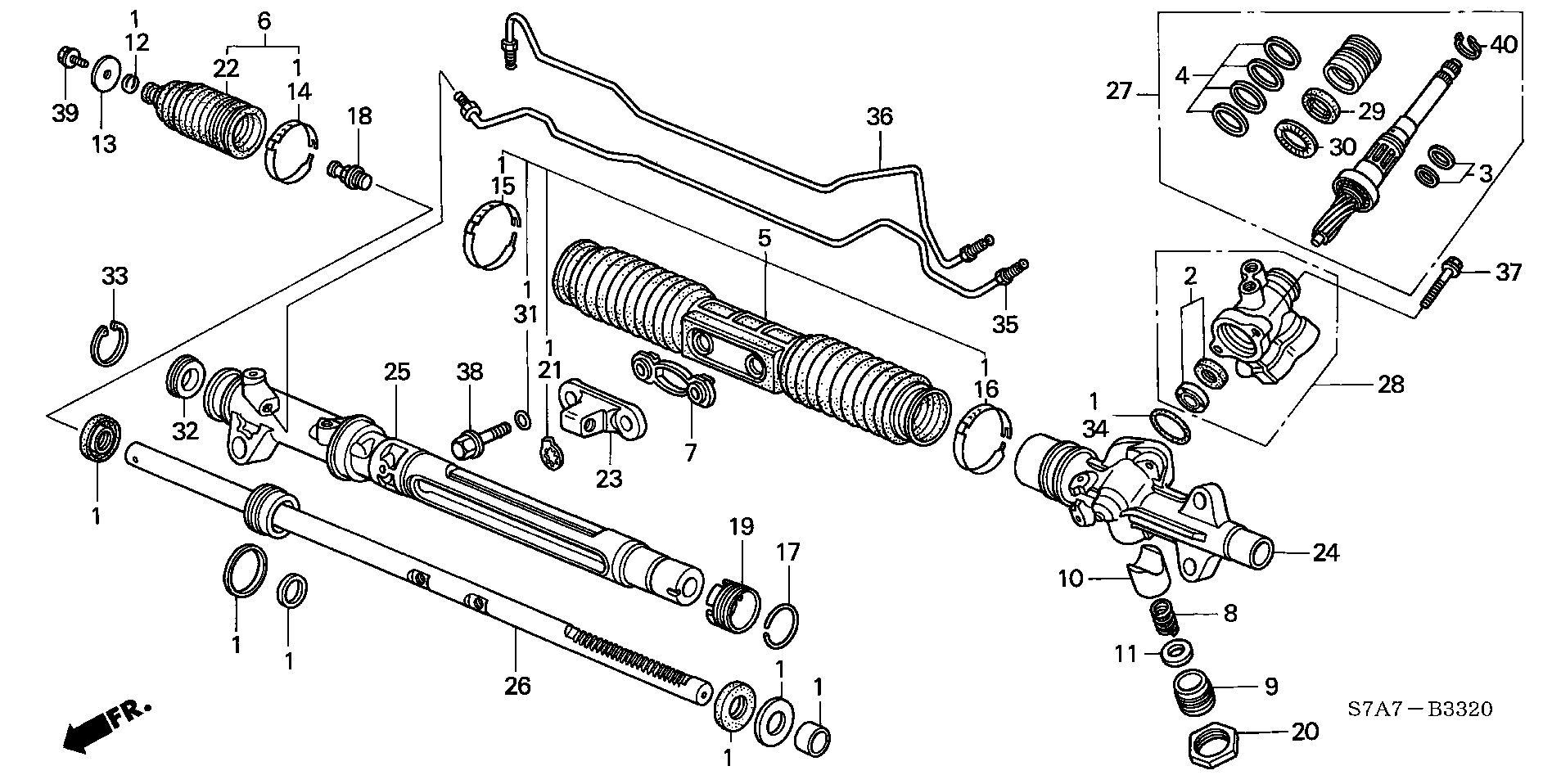 Honda 06537-S7A-J01 - Bellow Set, steering onlydrive.pro