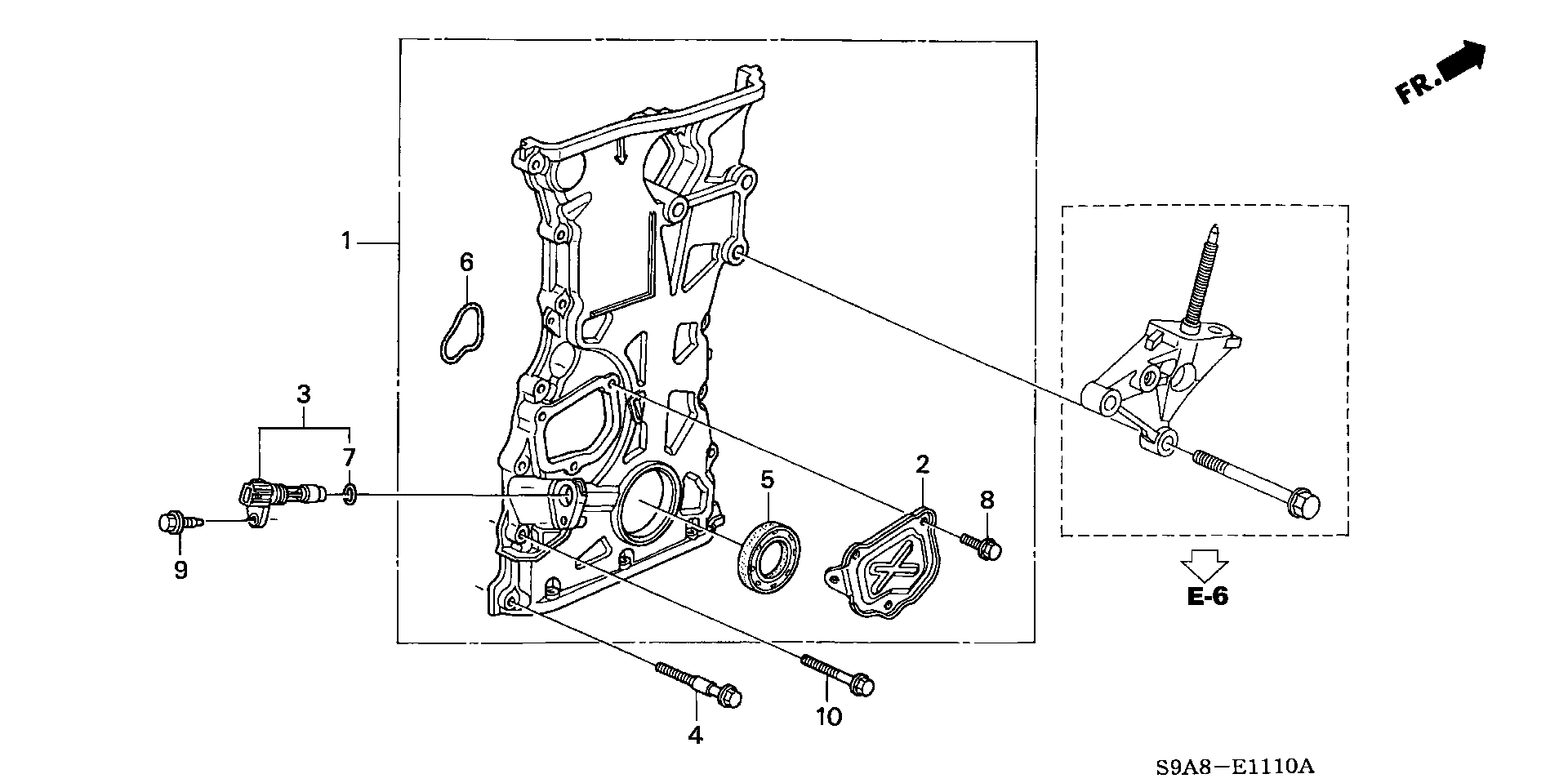 Honda 91212-PNC-004 - Chain case: 001 pcs. onlydrive.pro