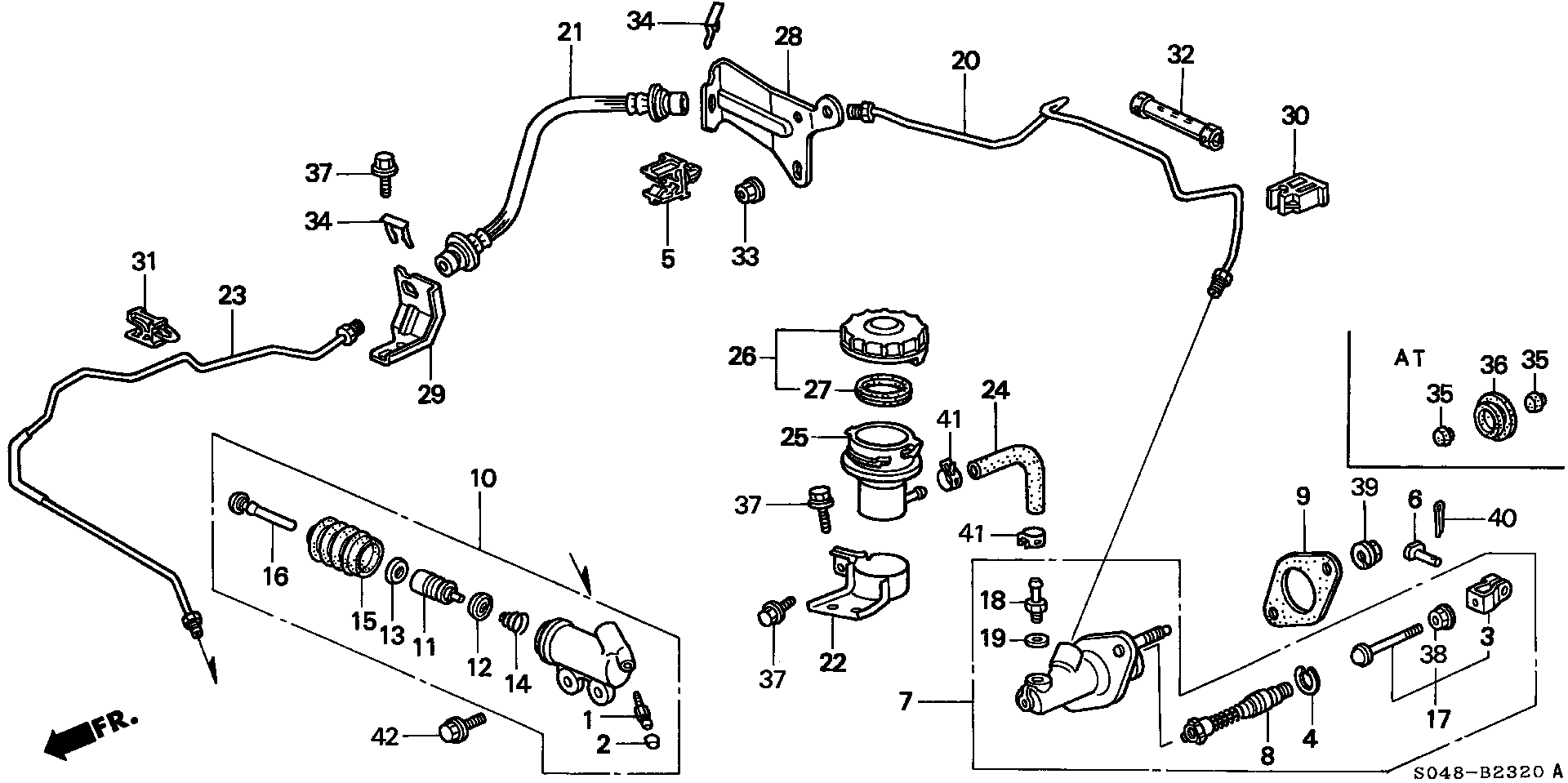 Honda 46920-S04-A01 - Master Cylinder, clutch onlydrive.pro