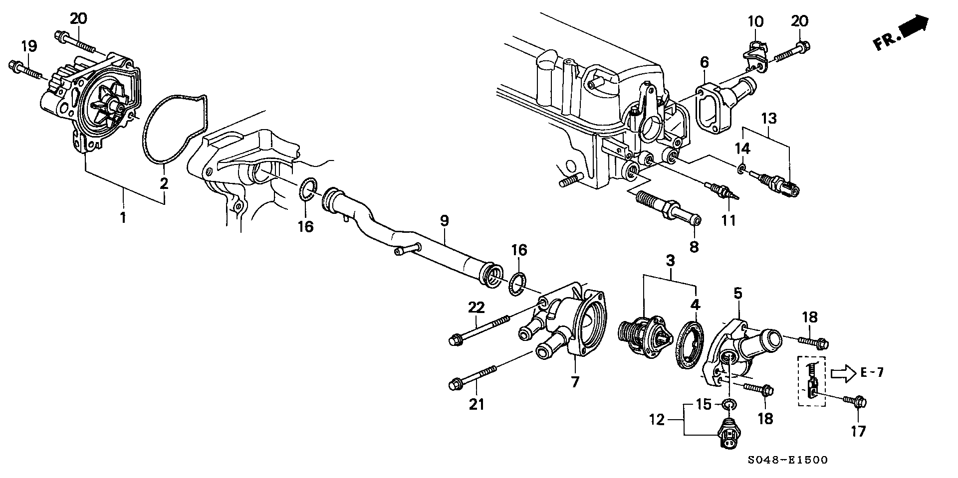 Honda 19 200 P2A A01 - Water Pump onlydrive.pro