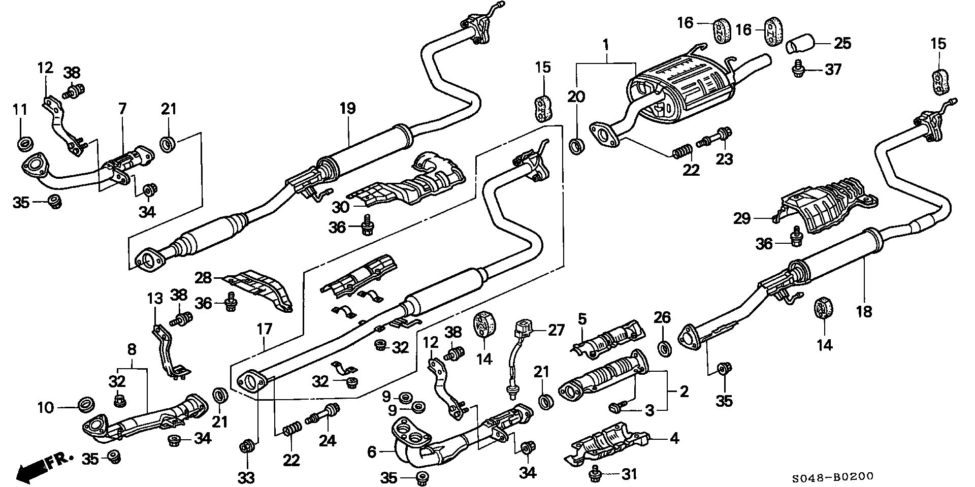 Honda 18212671003 - Gasket, exhaust pipe onlydrive.pro