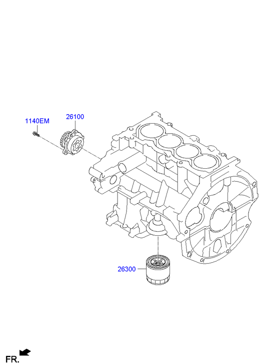 Mitsubishi 2630002502 - Масляный фильтр onlydrive.pro