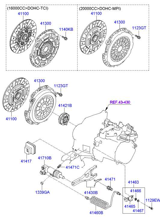 KIA 41421-23010 - Clutch Release Bearing onlydrive.pro