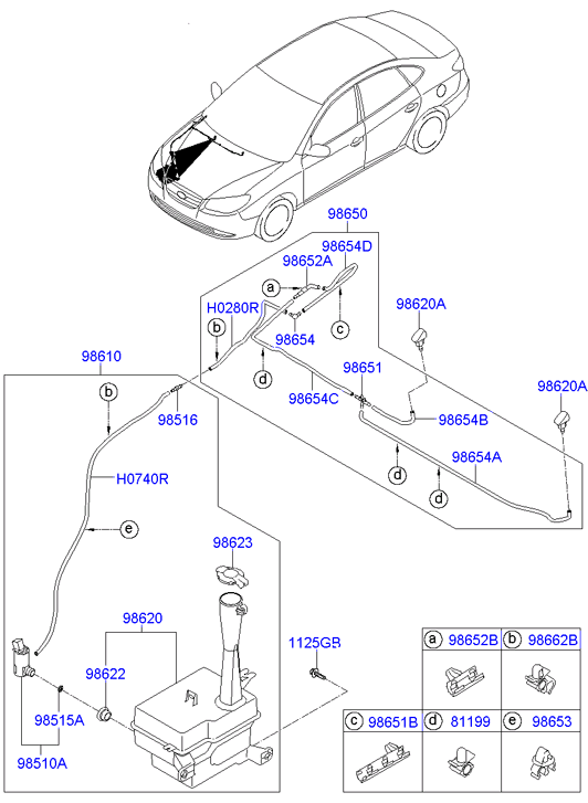 Hyundai 98510-2G-000 - Water Pump, window cleaning onlydrive.pro