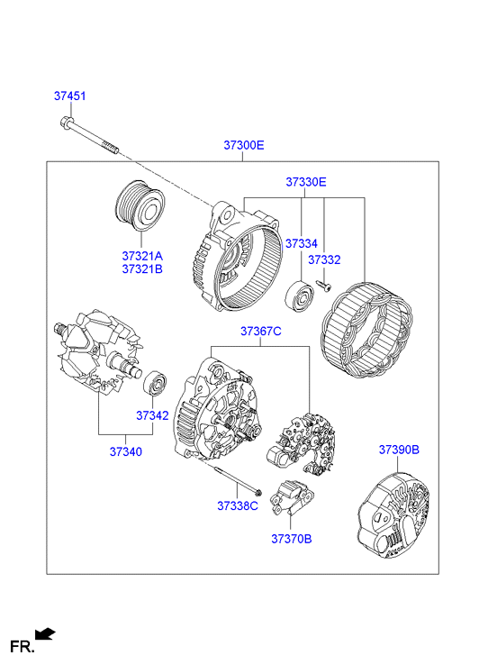 KIA 373002G400 - Alternator onlydrive.pro