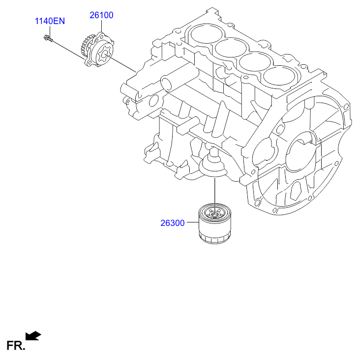 KIA 2630003000 - Öljynsuodatin onlydrive.pro