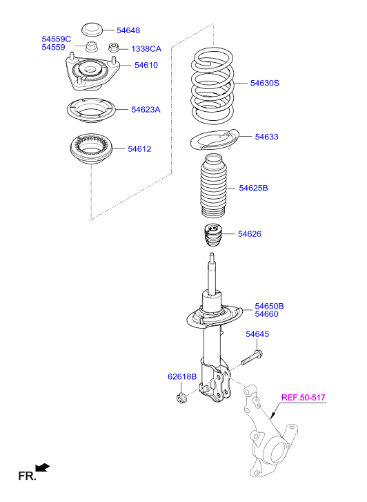 Hyundai 54625-A6000 - Protective Cap / Bellow, shock absorber onlydrive.pro