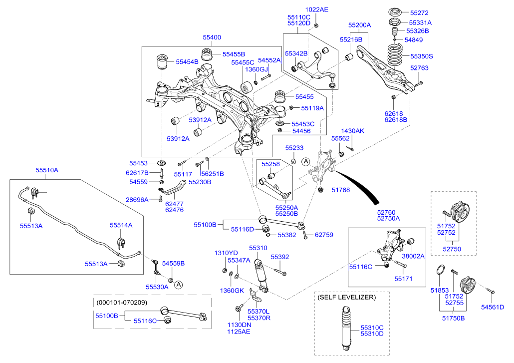 KIA 551182B100 - Bush of Control / Trailing Arm onlydrive.pro