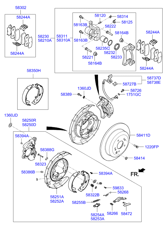 Hyundai 583023JA00 - Brake Pad Set, disc brake onlydrive.pro