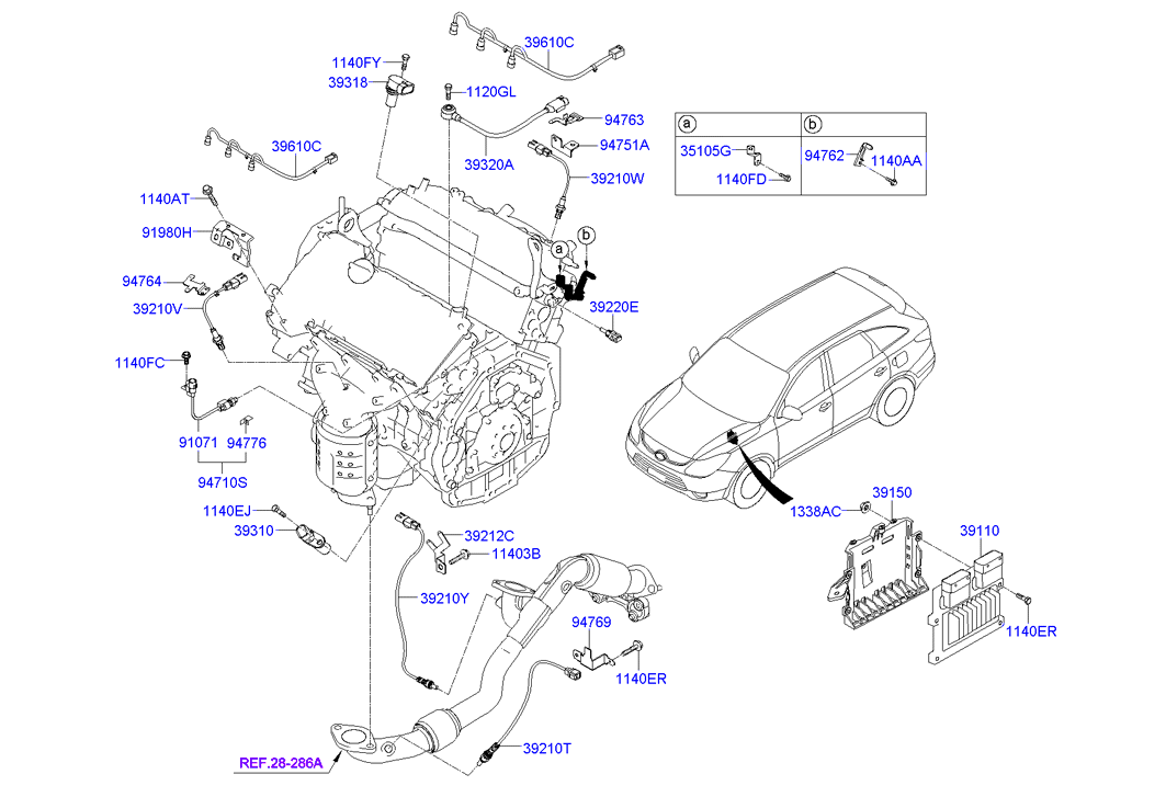 KIA 39210-3C100 - Oxygen, Lambda Sensor onlydrive.pro