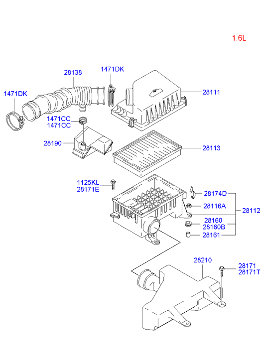 Hyundai 1471135003 - Nut onlydrive.pro