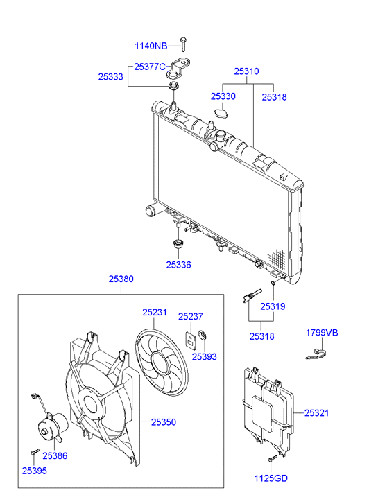 Hyundai 25330-25000 - Sealing Cap, radiator onlydrive.pro