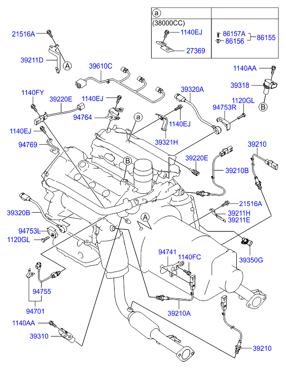 KIA 39220-3C100 - Andur,Jahutusvedeliku temp. onlydrive.pro