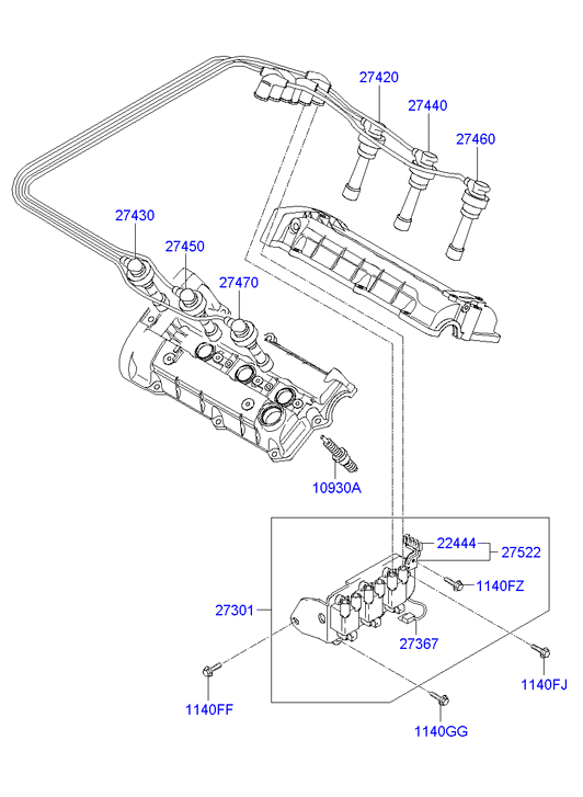 KIA 27301-37150 - Ignition Coil onlydrive.pro