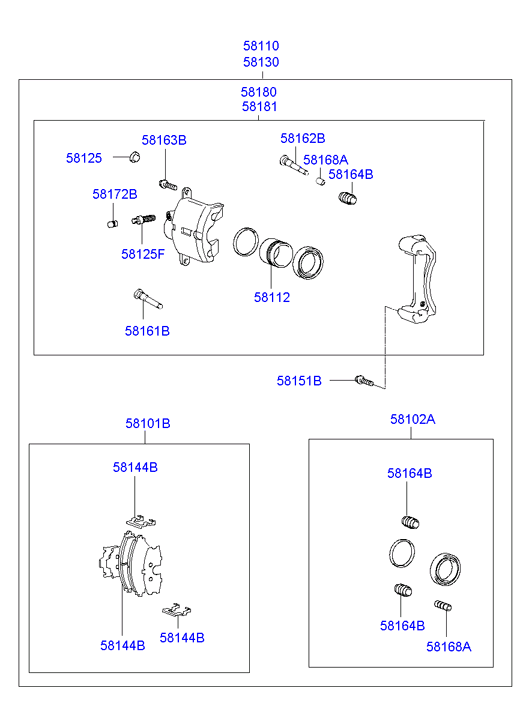 KIA 58101-2CA20 - Brake Pad Set, disc brake onlydrive.pro