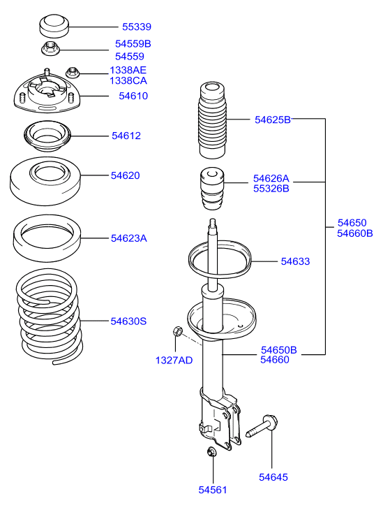 Hyundai 5532529100 - Dust Cover Kit, shock absorber onlydrive.pro