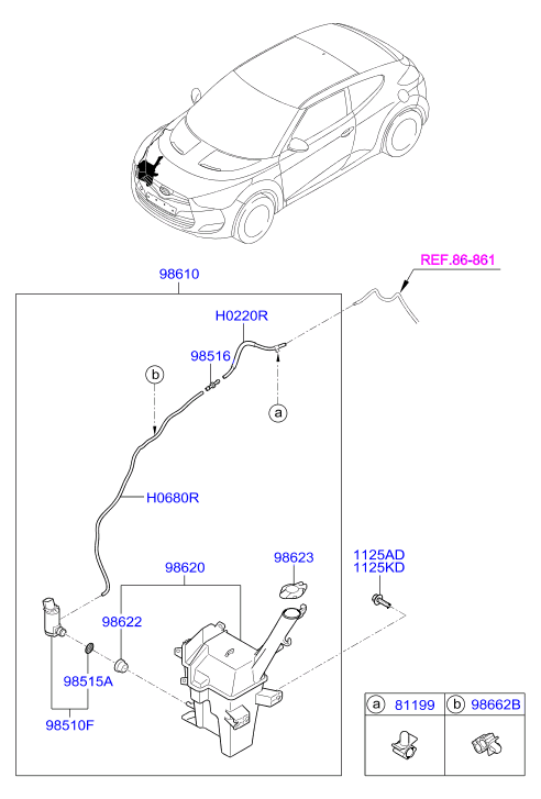 Hyundai 98510-2S000 - Water Pump, window cleaning onlydrive.pro