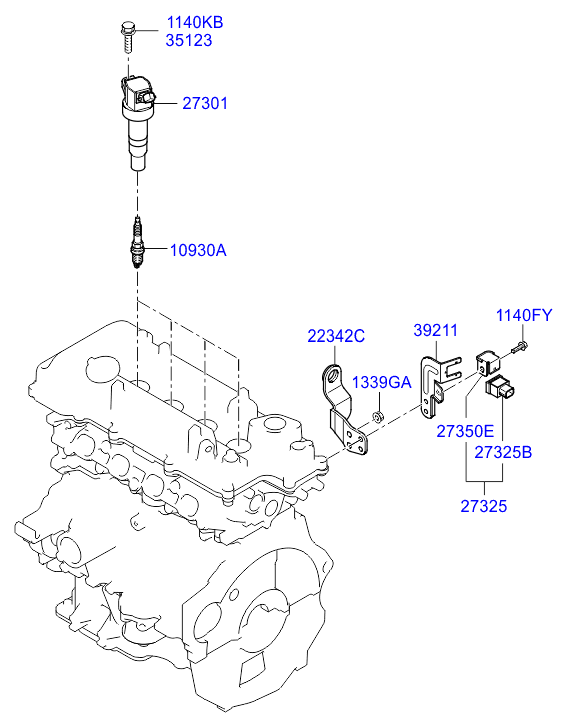 Hyundai 18846 08060 - Spark plug & cable: 4 pcs. onlydrive.pro