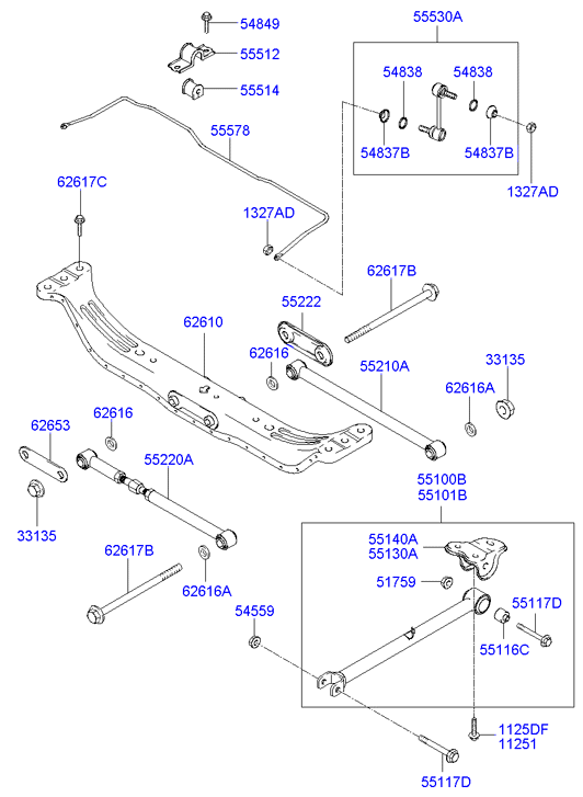 KIA 55530-29300 - Rod / Strut, stabiliser onlydrive.pro