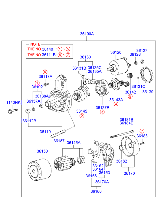 Hyundai 3610023160 - Starter onlydrive.pro