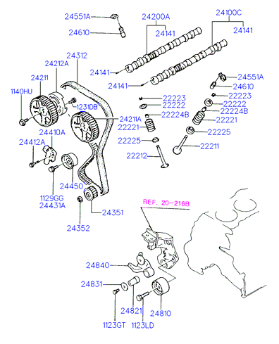 Hyundai 24312 33160 - Timing Belt onlydrive.pro