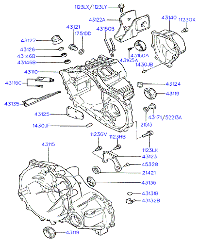 Hyundai 4311937010 - Shaft Seal, differential onlydrive.pro