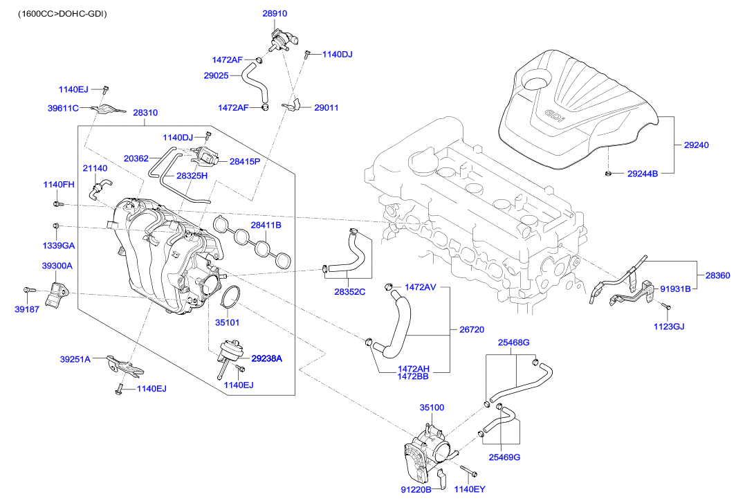 KIA 267202B001 - Hose, fuel overflow onlydrive.pro