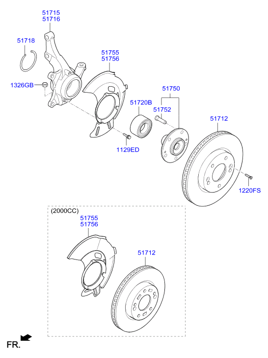 Hyundai 51712M0500 - Jarrulevy onlydrive.pro