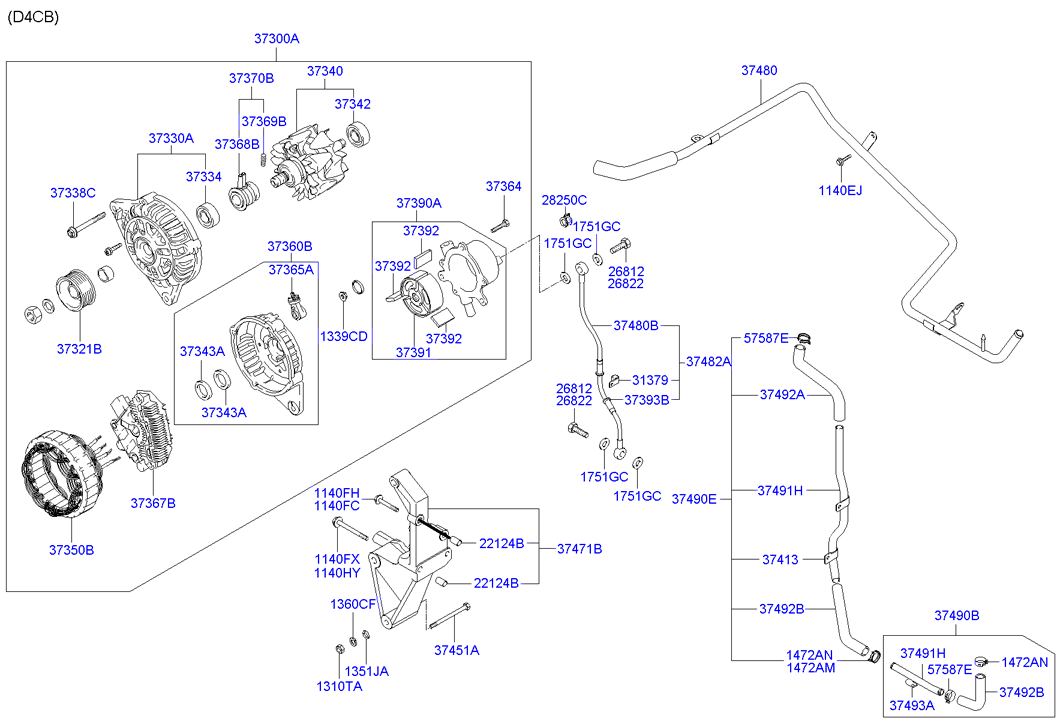 Hyundai 3733147301 - Bearing onlydrive.pro