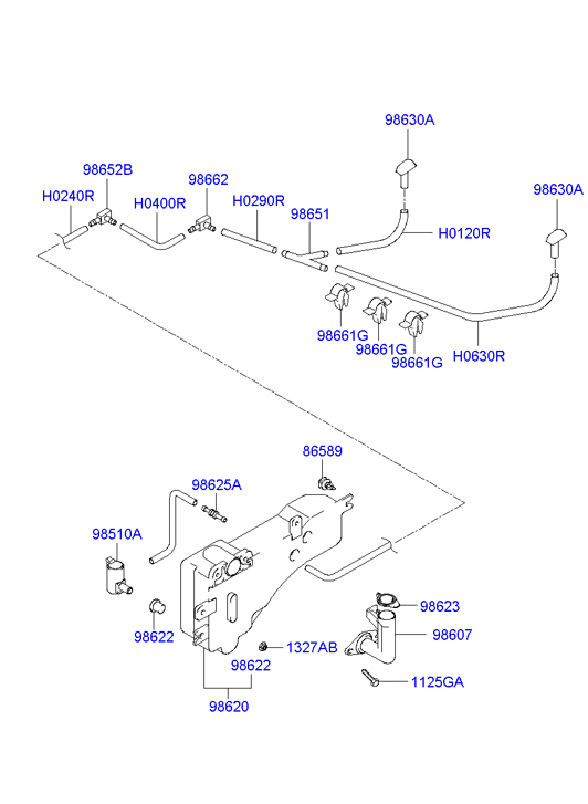 TOYOTA 98510-34000 - Water Pump, window cleaning onlydrive.pro