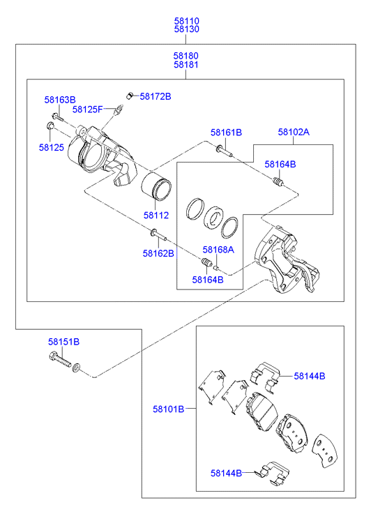 KIA 58101-3KA20 - Brake Pad Set, disc brake onlydrive.pro