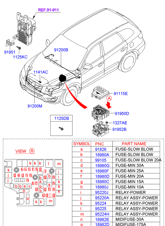 Hyundai 95230-2P030 - Engine wiring: 2 pcs. onlydrive.pro