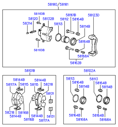 Hyundai 58101-34A10 - Brake Pad Set, disc brake onlydrive.pro