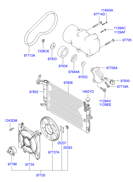 KIA 97853-2D000 - Dryer, air conditioning onlydrive.pro