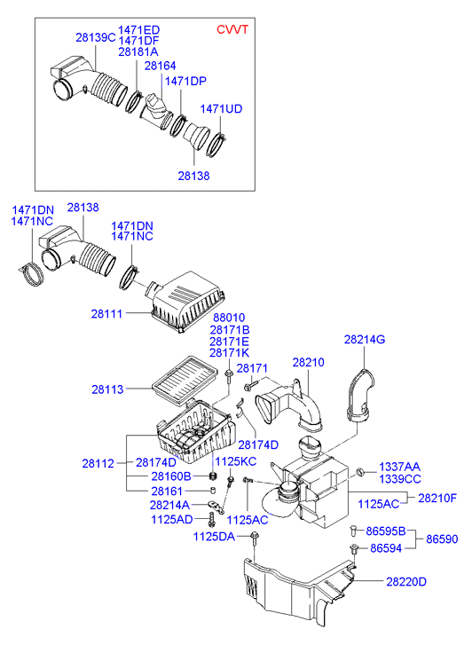 Hyundai 28113-2D000 - Ilmansuodatin onlydrive.pro