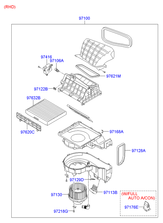 Hyundai 97133-2D100 - Filter, interior air onlydrive.pro