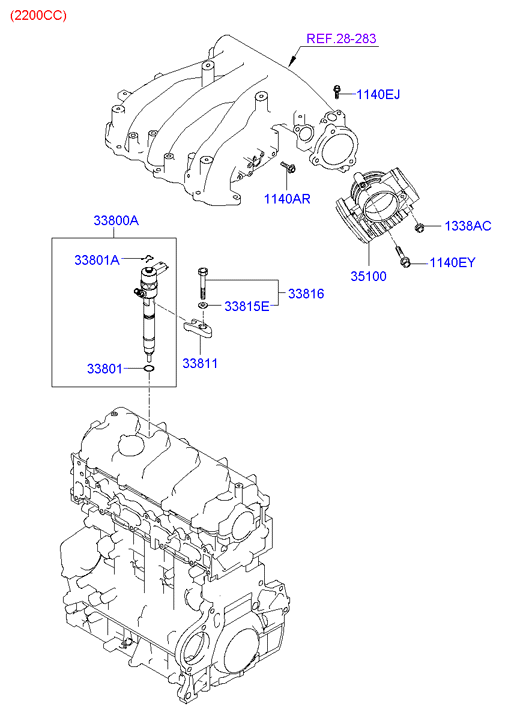 KIA 33818-27000 - Heat Shield, injection system onlydrive.pro