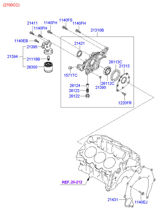 KIA 26310 27400 - Oil Filter onlydrive.pro