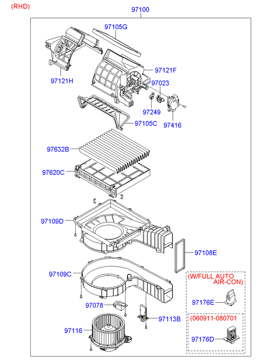 Hyundai 97113-2B000 - V-Ribbed Belt onlydrive.pro